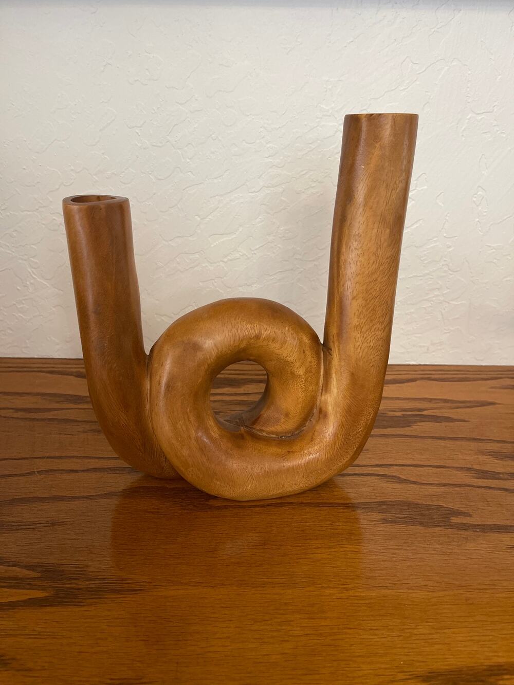Modern Wood abstract vase